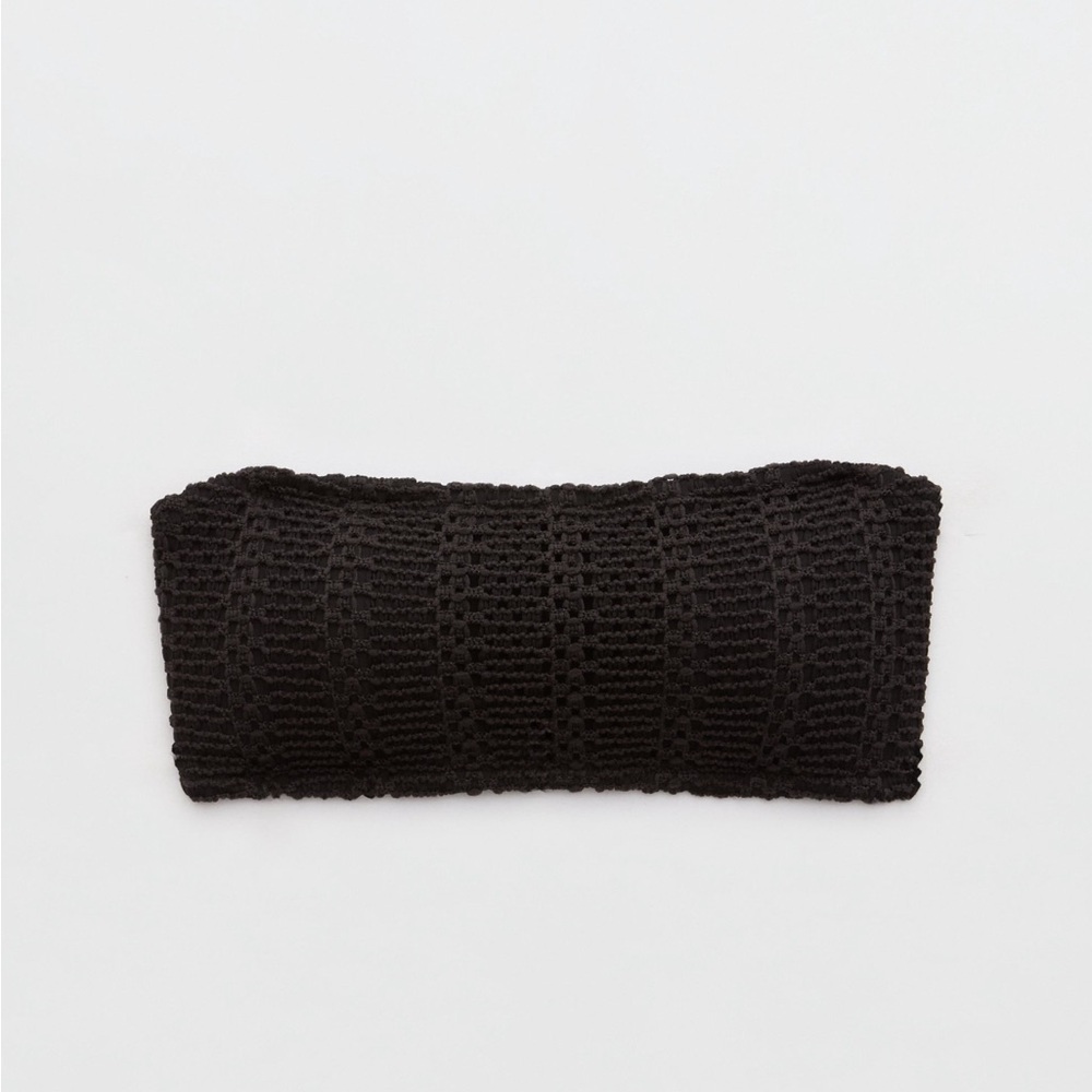 Black Crochet Bathing Suit